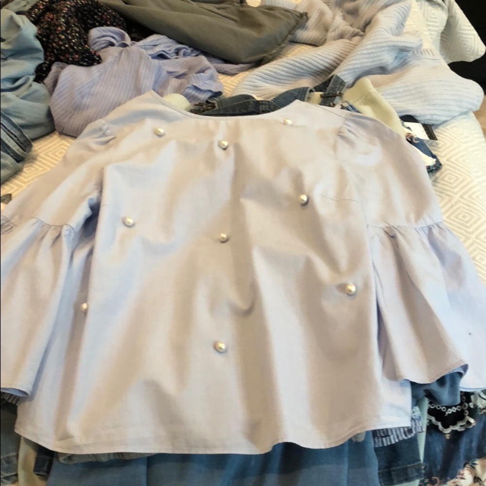 Zara blue shirt